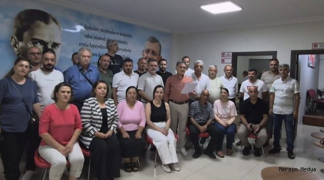 CHP ERZİNCAN’DA TOPLU İSTİFA'YENİ PARTİ' ÇATISI ALTINDA SİYASET YAPACAKLARINI AÇIKLADI.