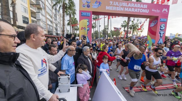 EN HIZLI KOŞULAN  ‘7. ULUSLARARASI MARATONU MERSİN  ‘DE YAPILDI