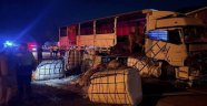 ERZİNCAN- KOÇYATAĞI MEVKİSİNDE İKİ TIR ÇARPIŞTI: BÜYÜKBAŞ HAYVANLAR TELEF OLDU